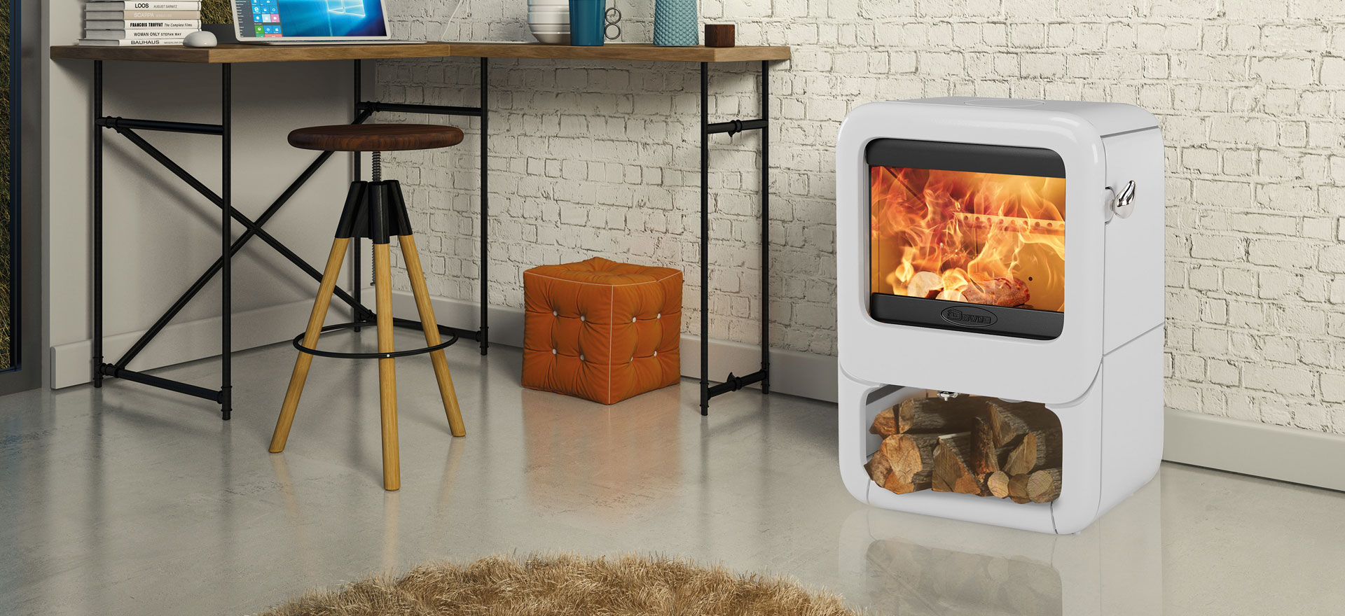 Rock-350-with-wood-box-base-in-Pure-White-mi Rock-350-with-wood-box-base-in-Pure-White-mi