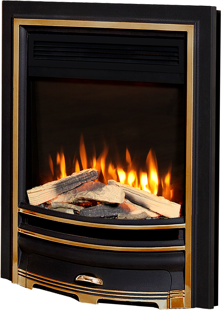 Proflame Arcadia Black & Gold cutout Proflame Arcadia Black & Gold cutout