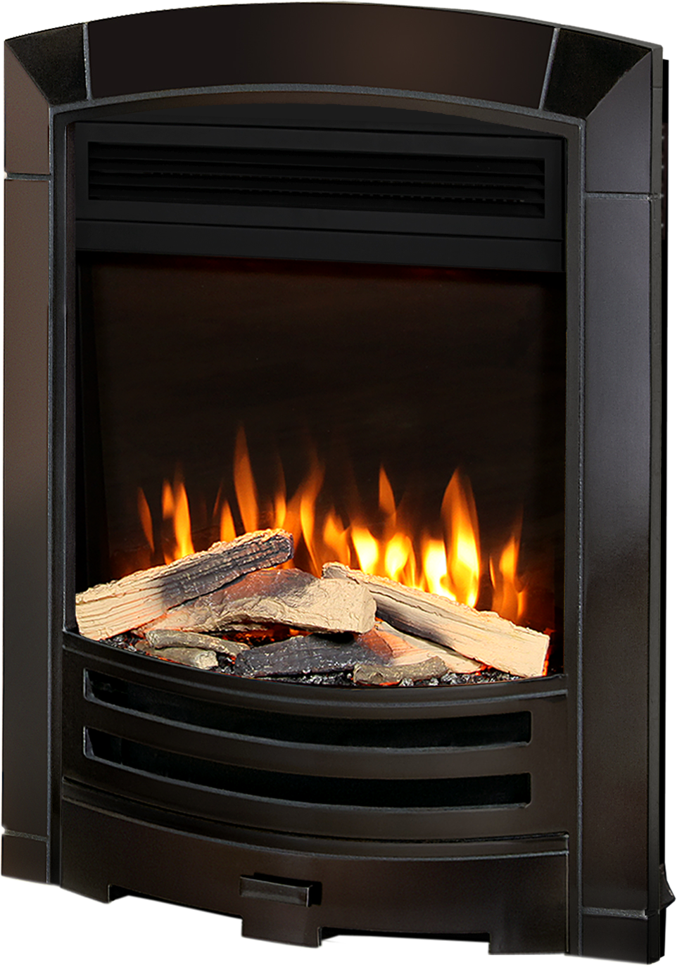 Proflame Decadence Black Nickel cutout Proflame Decadence Black Nickel cutout