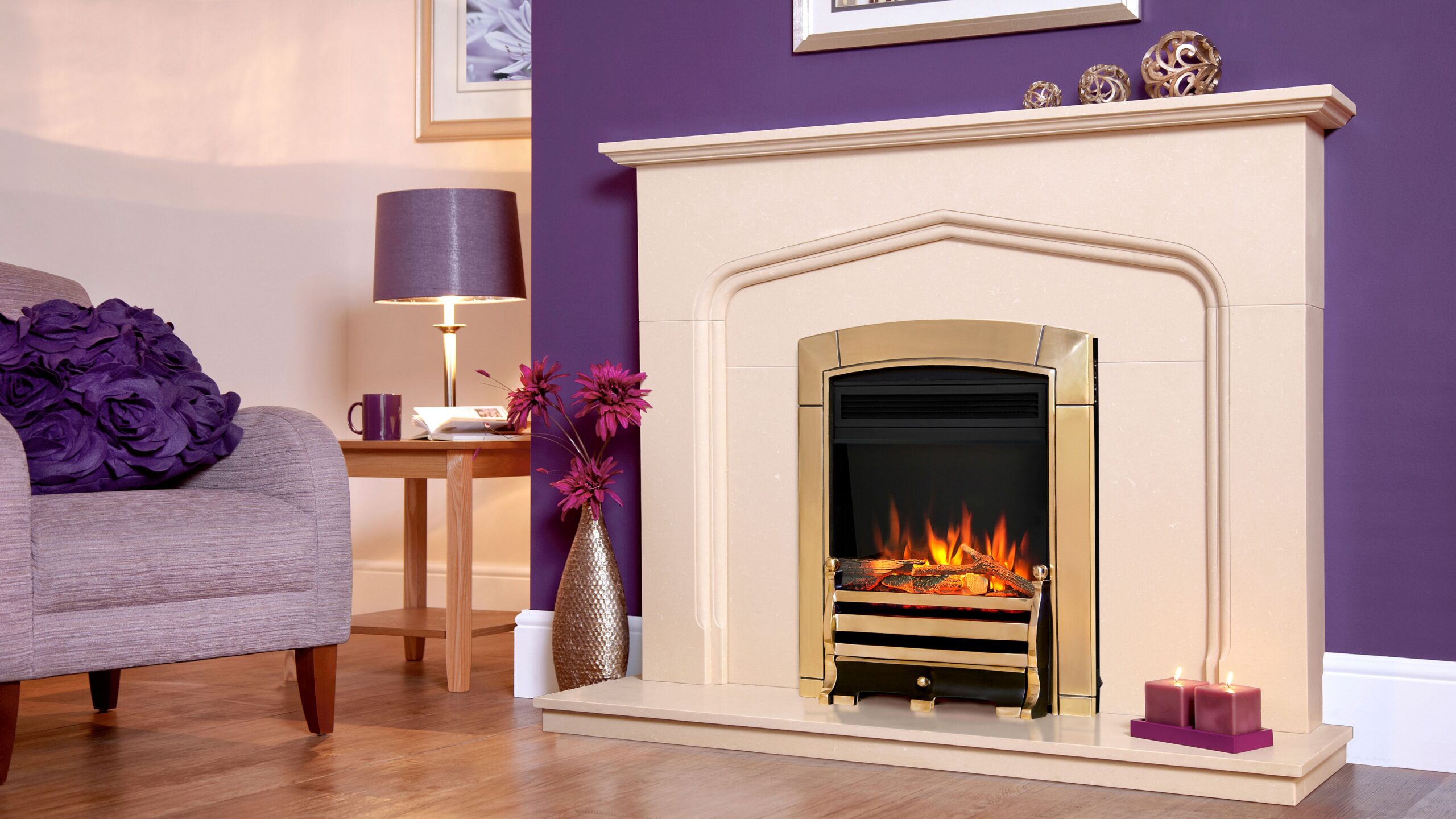 Proflame SL Caress Brasstrim Proflame SL Caress Brasstrim